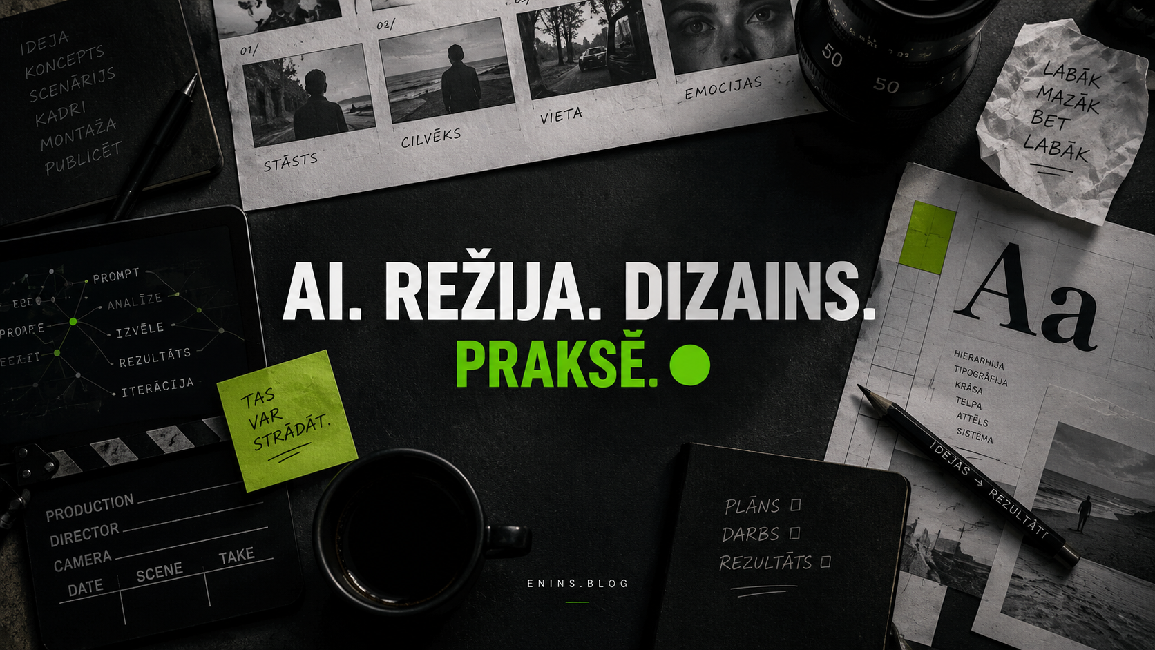 AI, režija un dizains praksē — ENINS.BLOG